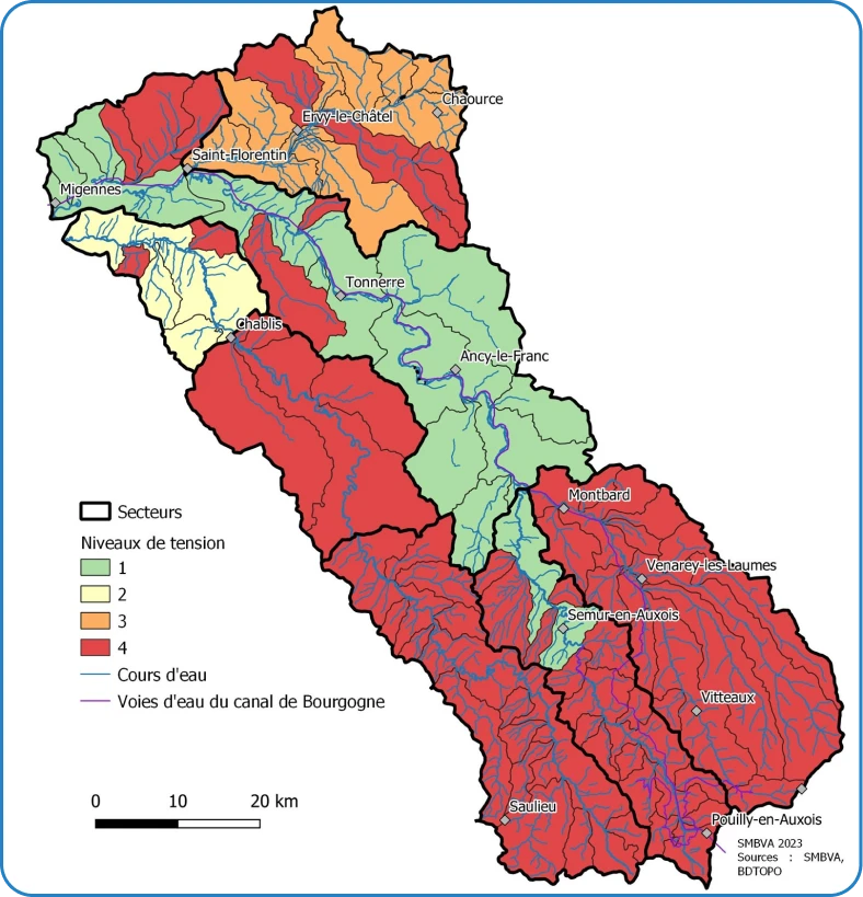 Carte du Territoire du PTGE