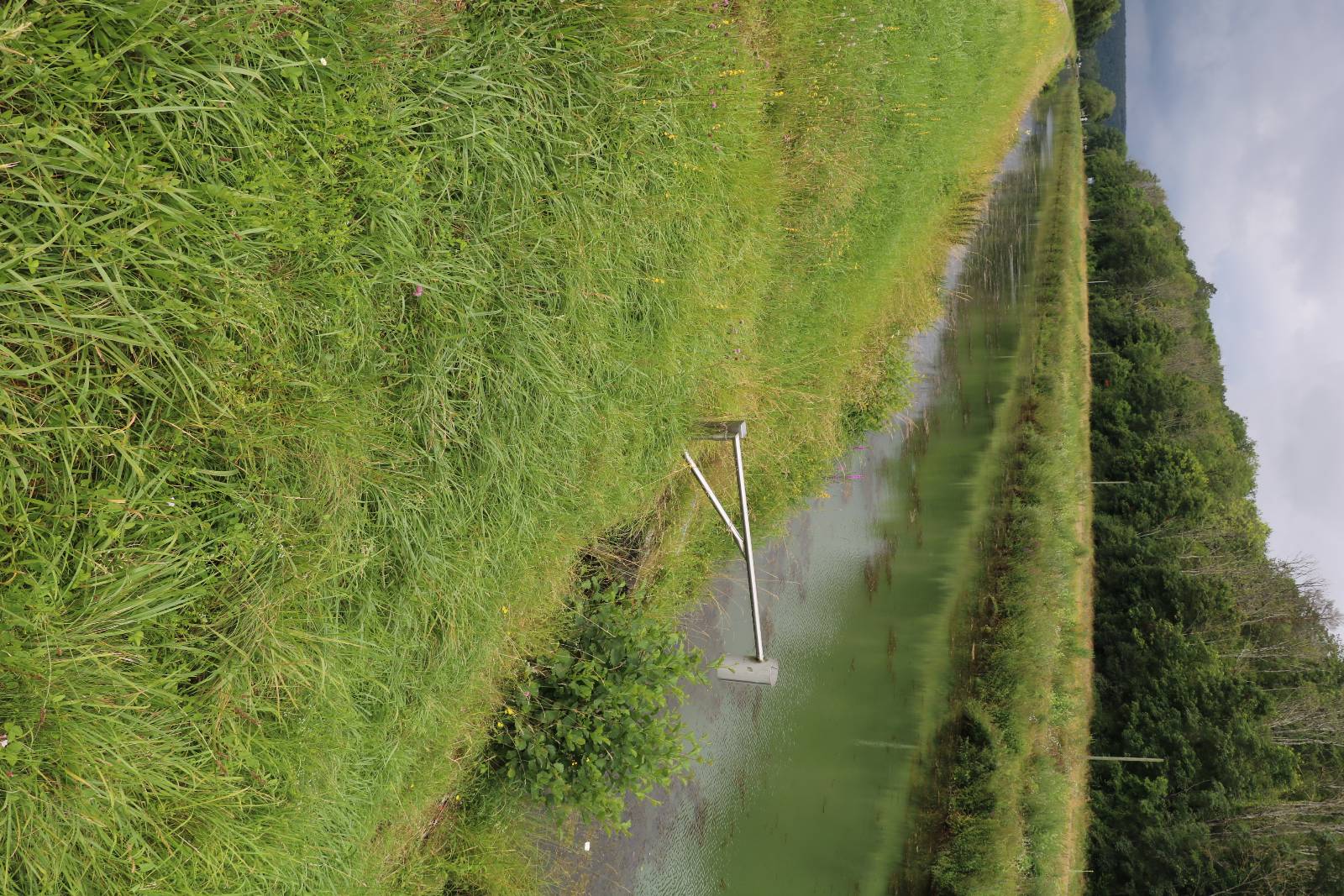 Relevés bathymétriques des biefs du canal de Bourgogne